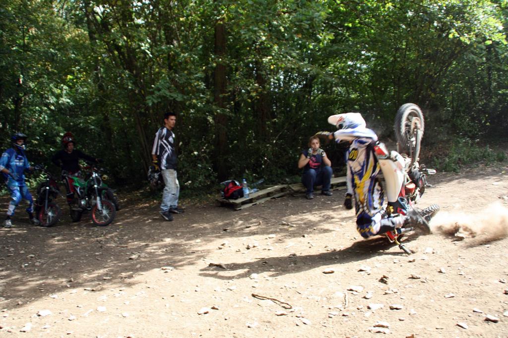 Motivé pour gagner sa course en quad !