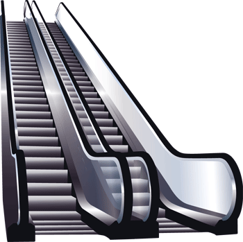 Quand mamie prend un escalator…