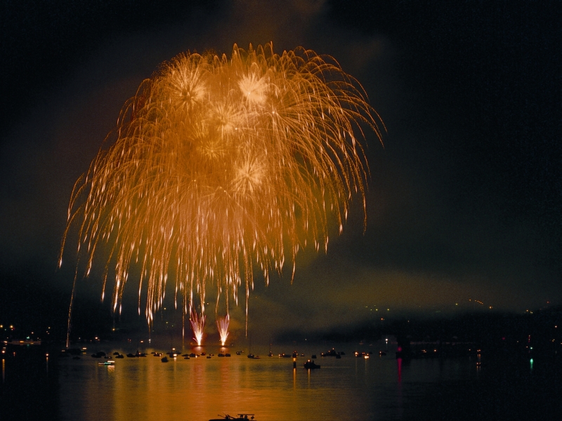 Feu d’artifice au bord d’un lac et c’est le Fail !!