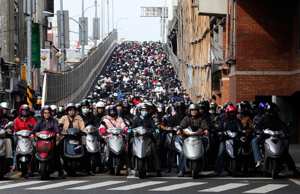 Vive les scooters à Taipei (Taïwan) !!