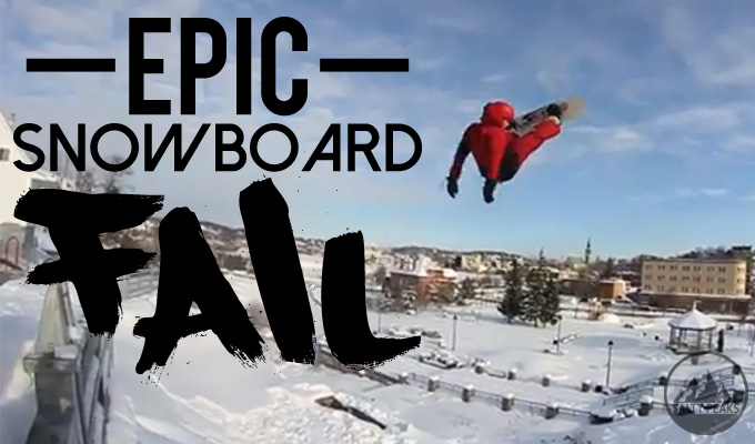 FAIL de l’année pour ce snowboarder !