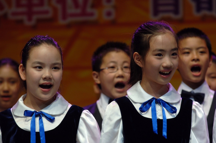 Spectacle d’enfants en Corée du Nord