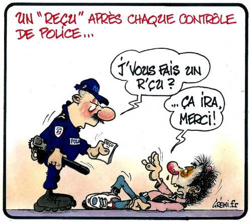 Petite blague au contrôle de police !