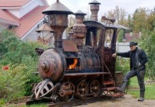 Locomotive à vapeur BBQ