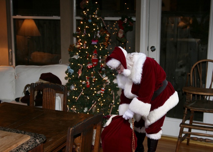 Caméra cachée pour prouver que le Père Noël existe