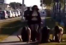 Woman With 3 Breasts Takes Her Man Pets For Walk