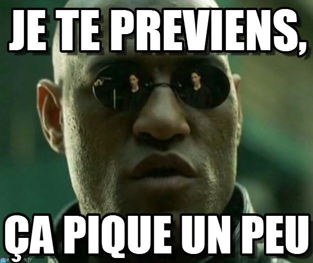 Toujours porter un casque, sinon ça pique