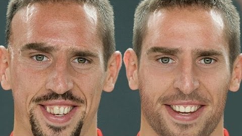 Franck Ribéry relooké par Photoshop