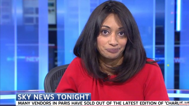 La panique de Sky News devant la une de Charlie Hebdo
