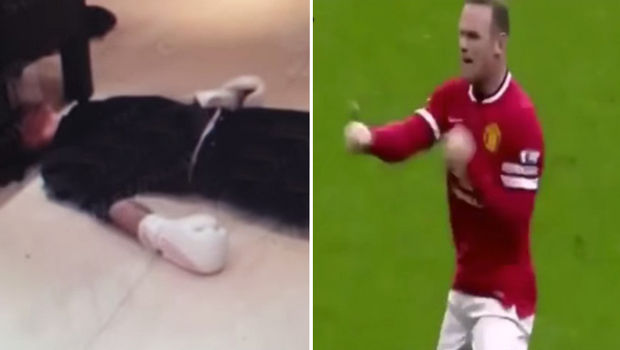 Wayne Rooney mis KO par Phil Bardsley dans sa cuisine!