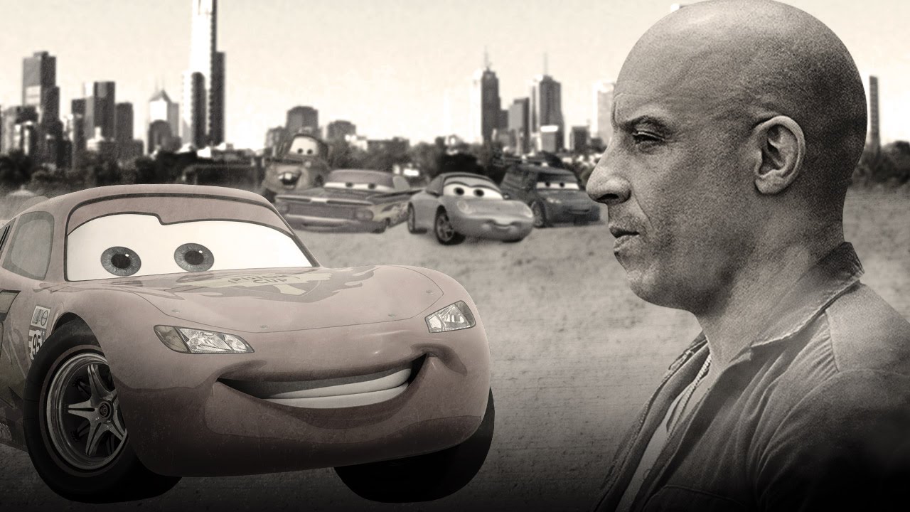Mashup entre « Cars 2 » et « Fast and Furious 7 »