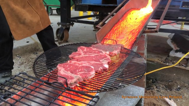 Faire un bon petit Barbecue à base de lave !
