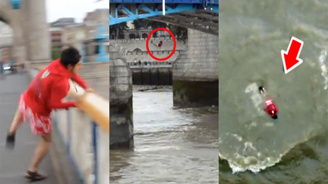 Avoir une idée à la con, sauter du Tower Bridge à Londres…