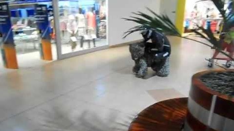 Une course délirante de motards dans un Carrefour