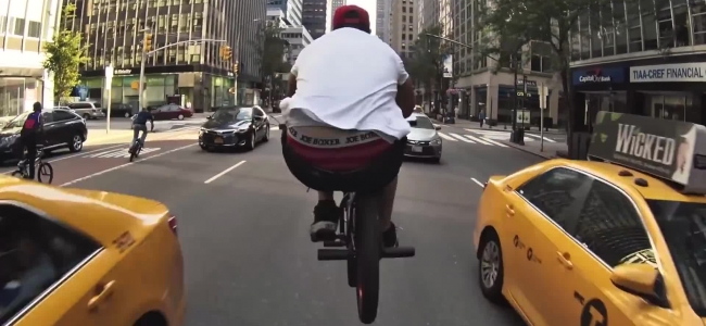 Petite balade en BMX dans les rues de New York
