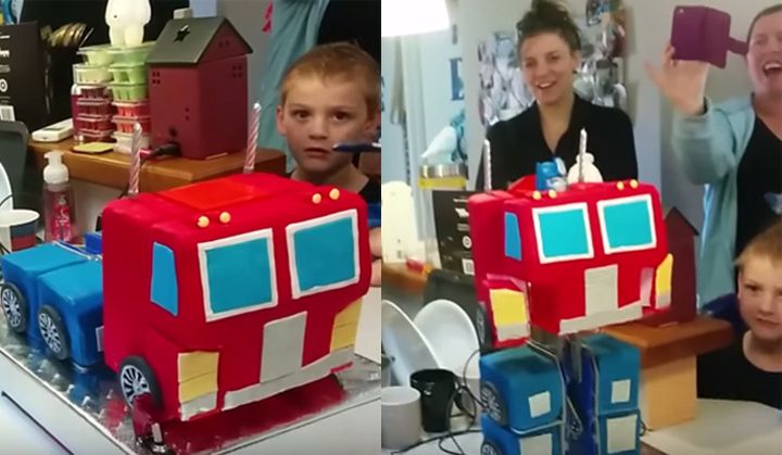 Le gâteau d’anniversaire Optimus Prime le plus geek du monde !!