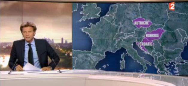 Le JT de France 2 place l’Autriche sur une carte… WTF !!!