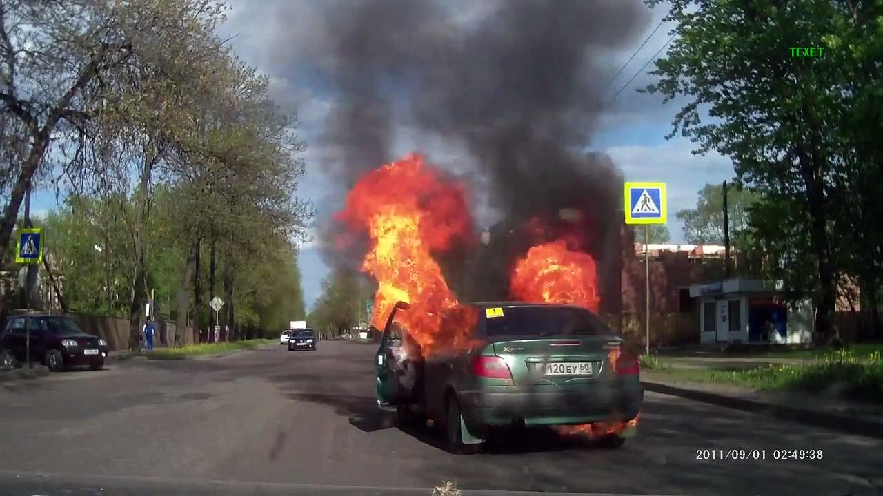 La plus mauvaise idée du siècle !! Fumer dans une voiture GPL…