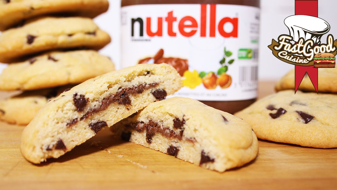 Recette simple et rapide : Cookies fourré au Nutella