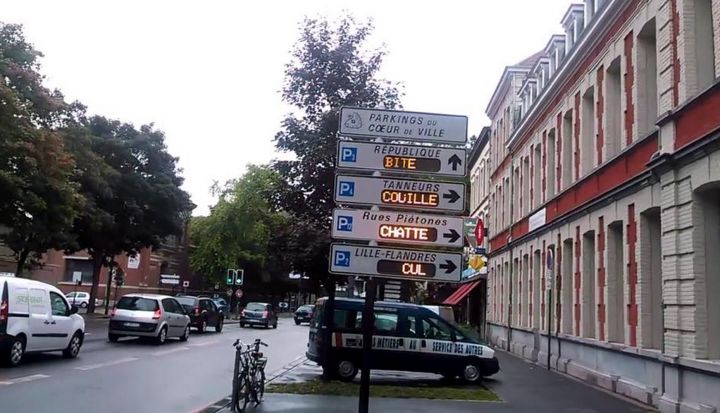 Un hackeur modifie les panneaux de parking à Lille