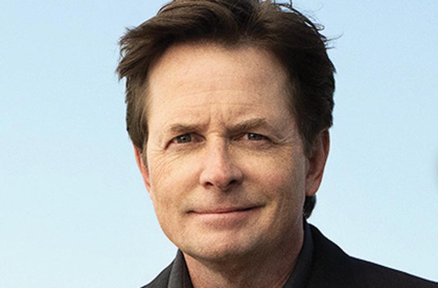 Michael J. Fox essaie les fameuses chaussures auto laçante