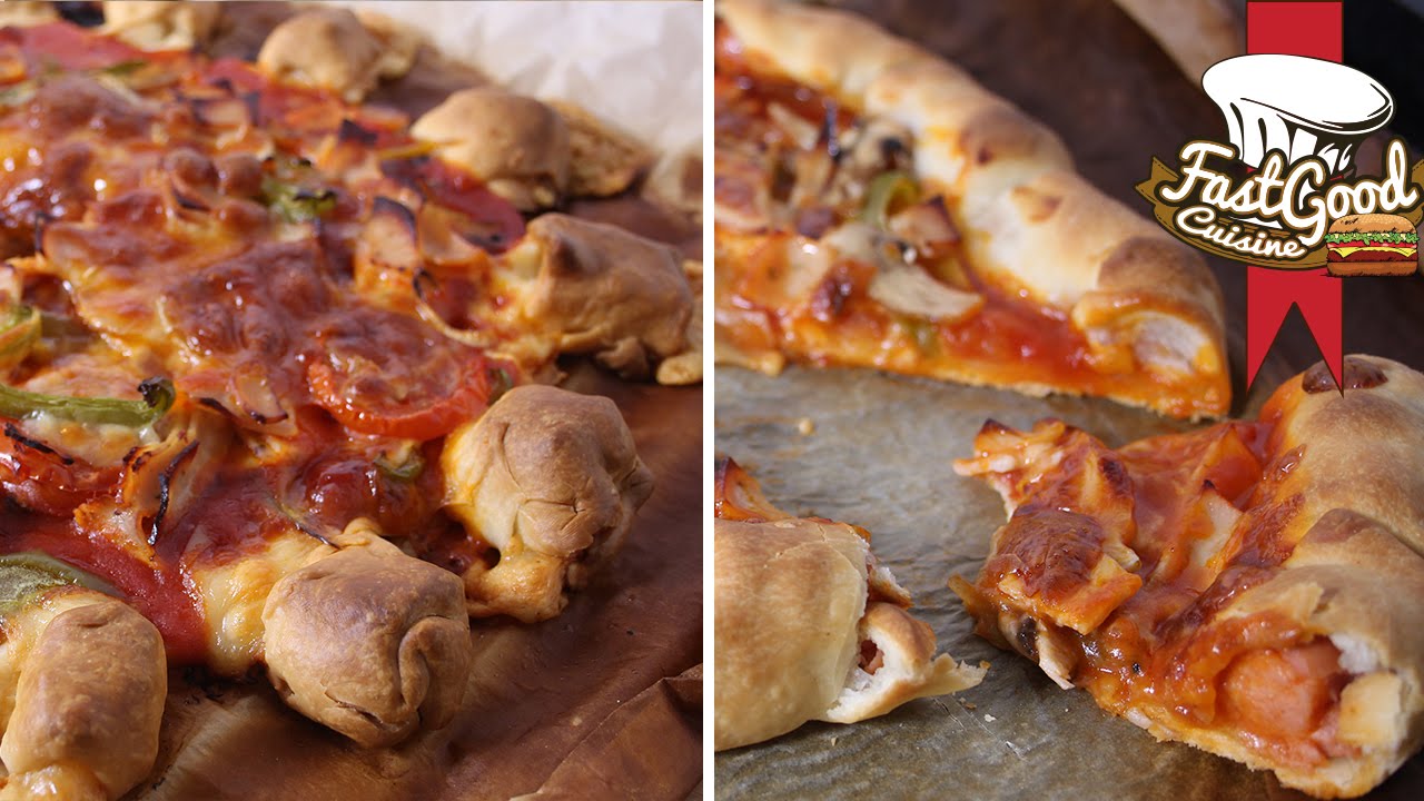 Recette de Pizza : CheesyCrust Fun VS HotDogCrust