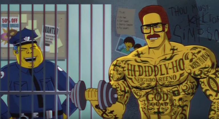 Les Simpson en mode années 80