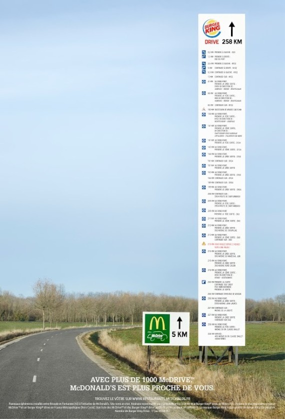 Quand McDo se paie la tête de Burger King dans une pub