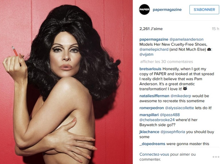 Pamela Anderson totalement nue pour la bonne cause…