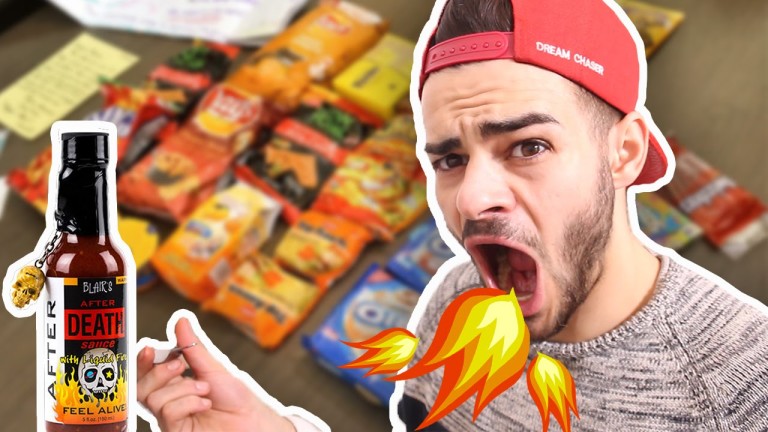 Dégustation de produits Américains – Sauce la plus forte du monde ?!