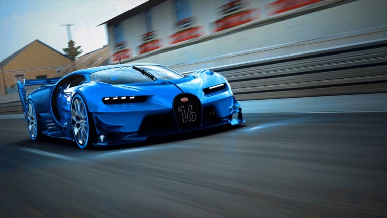 La supercar Bugatti Chiron