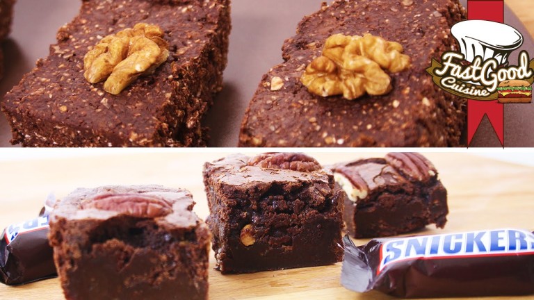Recette de Brownies Snickers VS Brownies Musculation