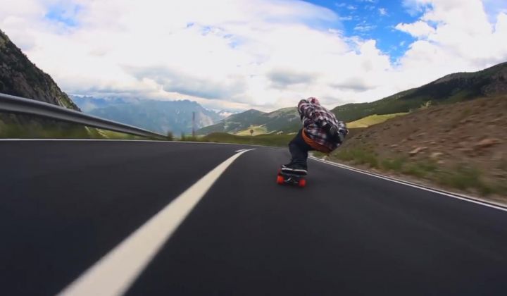 Record du monde de vitesse en longboard électrique