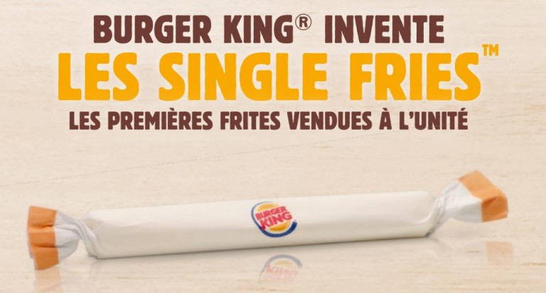 Single Fries, les frites vendues à l’unité par Burger King