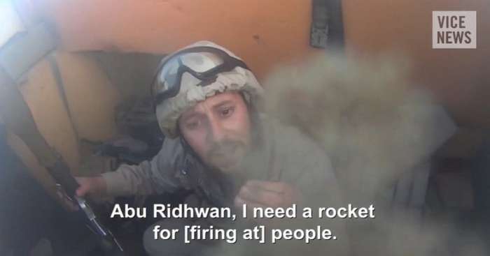 Une GoPro sur un djihadiste pendant une attaque raté de Daesh