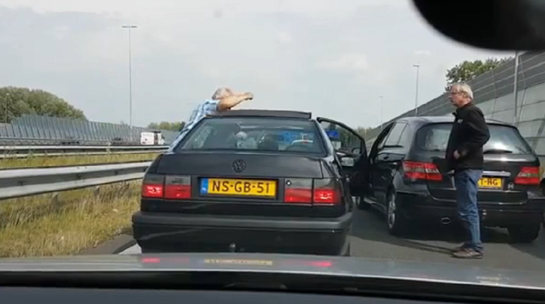 Road rage de personnes âgées !!