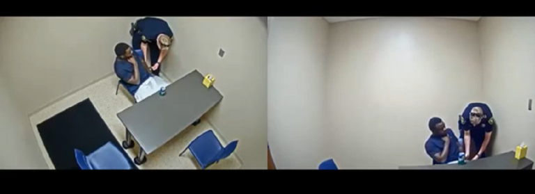 Un prisonnier tente de voler l’arme d’un policier pendant son interrogatoire