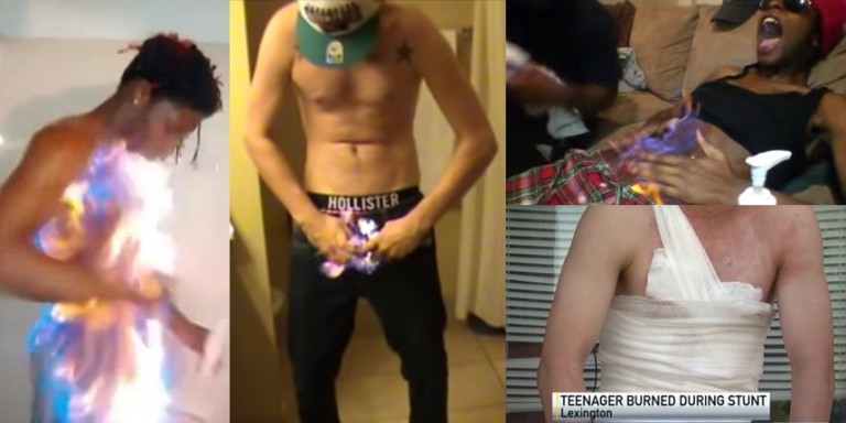 10 challenges stupides Facebook et Youtube