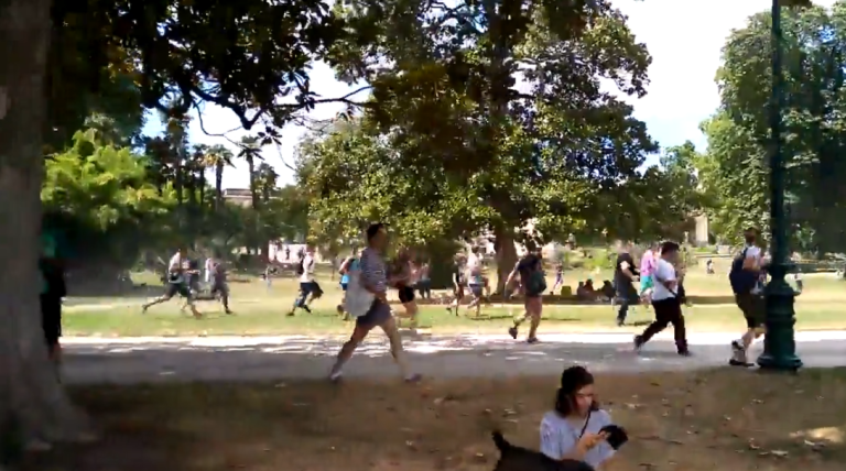 Mouvement de foule causé par un Leviator de Pokémon Go à Bordeaux