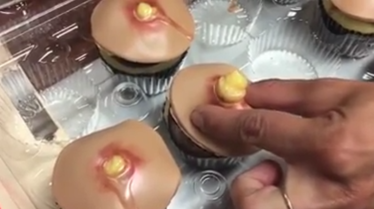 Cupcakes en forme de boutons d&rsquo;acné