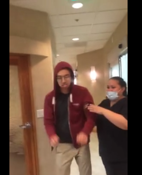 Un ado défoncé par l’anesthésie se met à danser