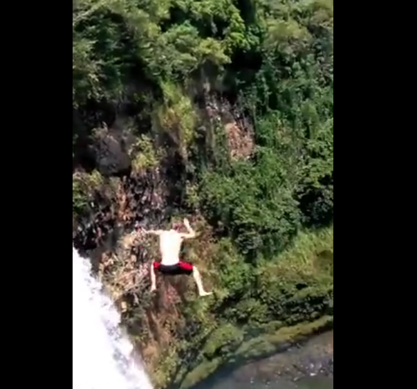 Il se fait punir d&rsquo;avoir sauté d&rsquo;une falaise à 52 mètres de hauteur !!