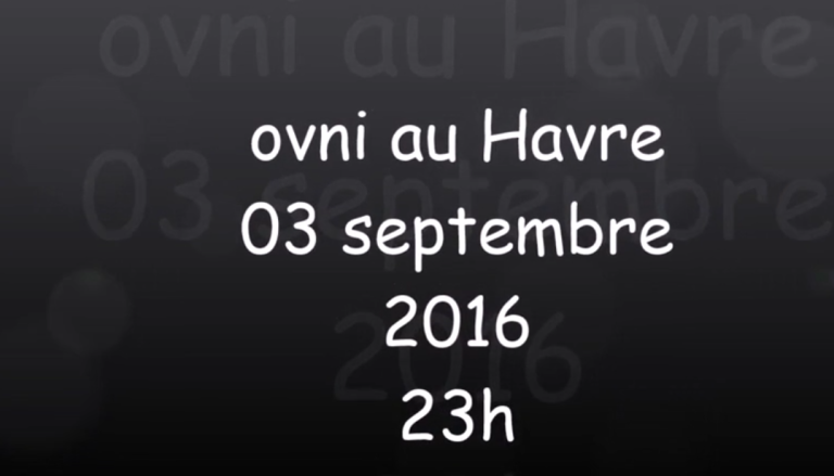 OVNI au Havre le 3 septembre