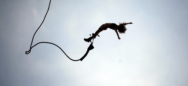 Saut à l&rsquo;élastique sans élastique