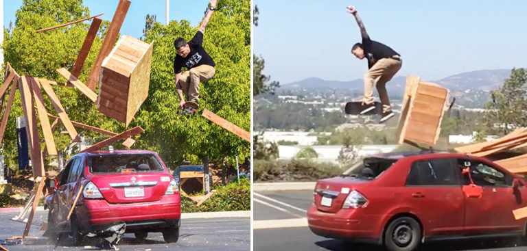 Quand Steve-O se casse une cheville en faisant un saut en skate !