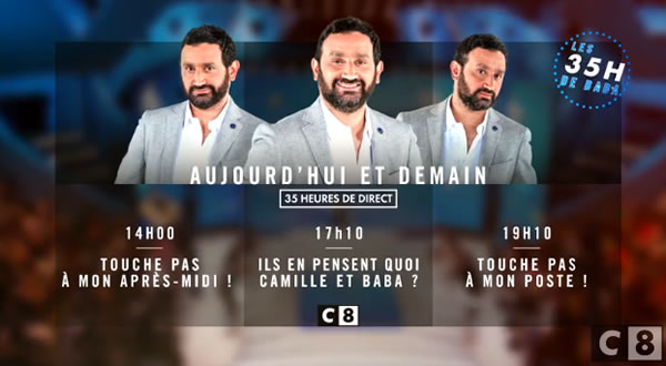 Cyril Hanouna perd une dent au début de 35H Baba
