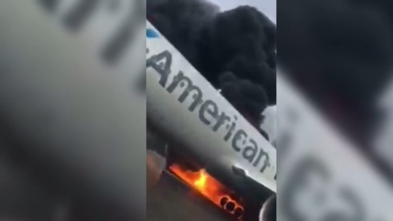 Évacuation d&rsquo;un avion en feu à Chicago