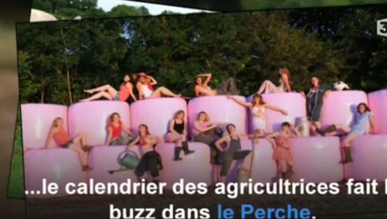 Le calendrier coquin de quinze agricultrices contre le cancer du sein