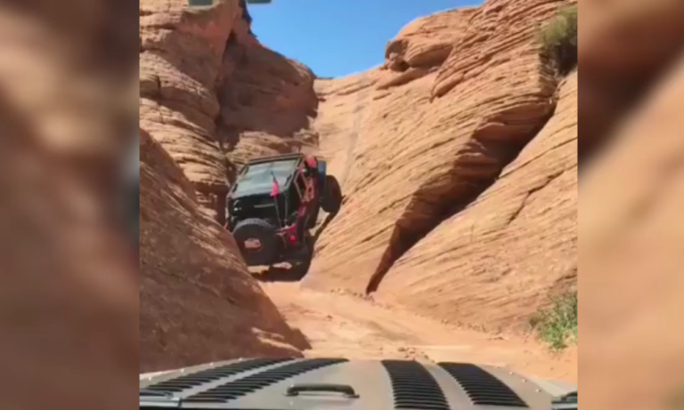 Quand un 4×4 grimpe un canyon