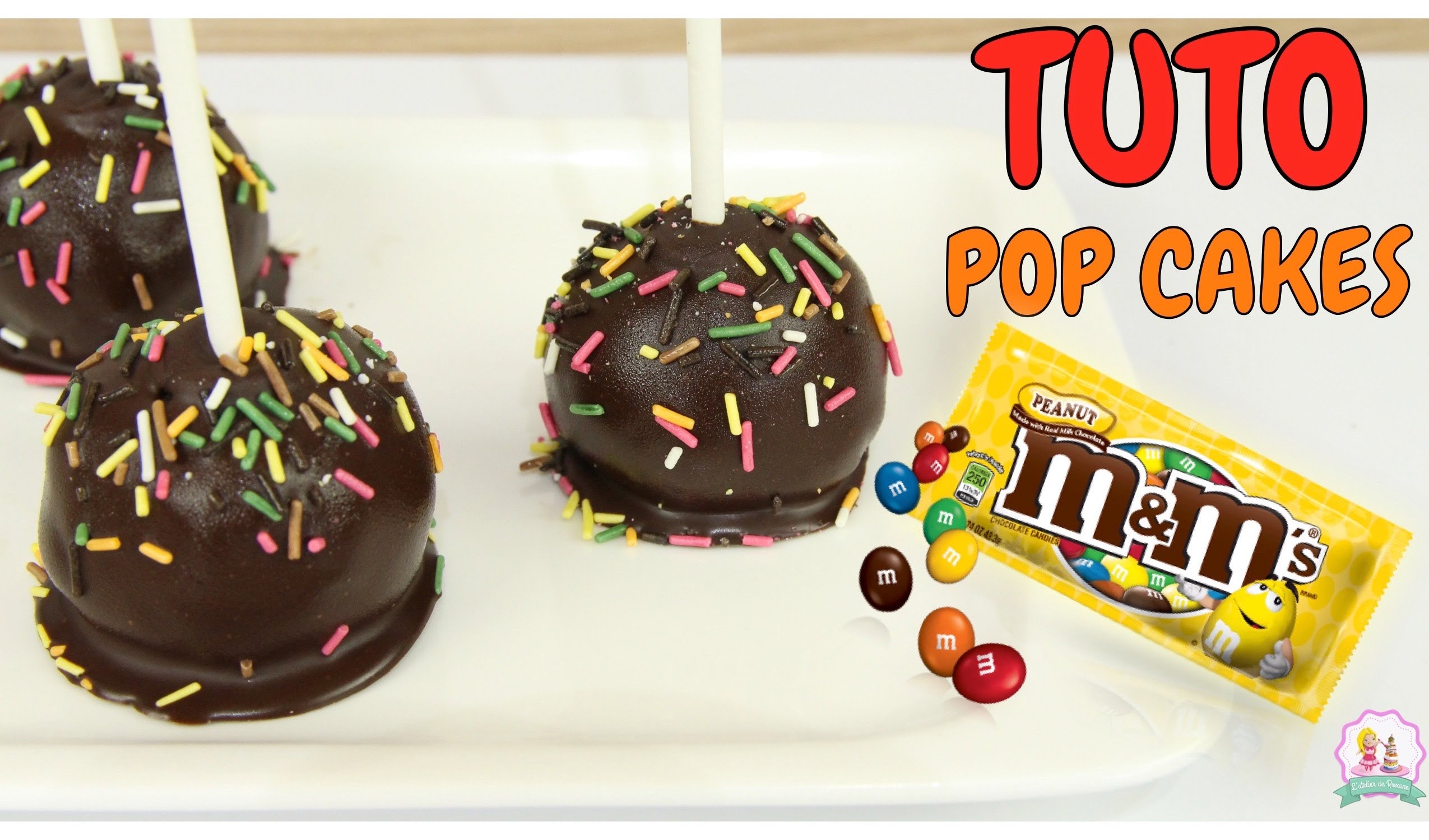 RECETTE POP CAKE CHOCOLAT ET M&M'S SANS MOULE ET SANS CUISSON